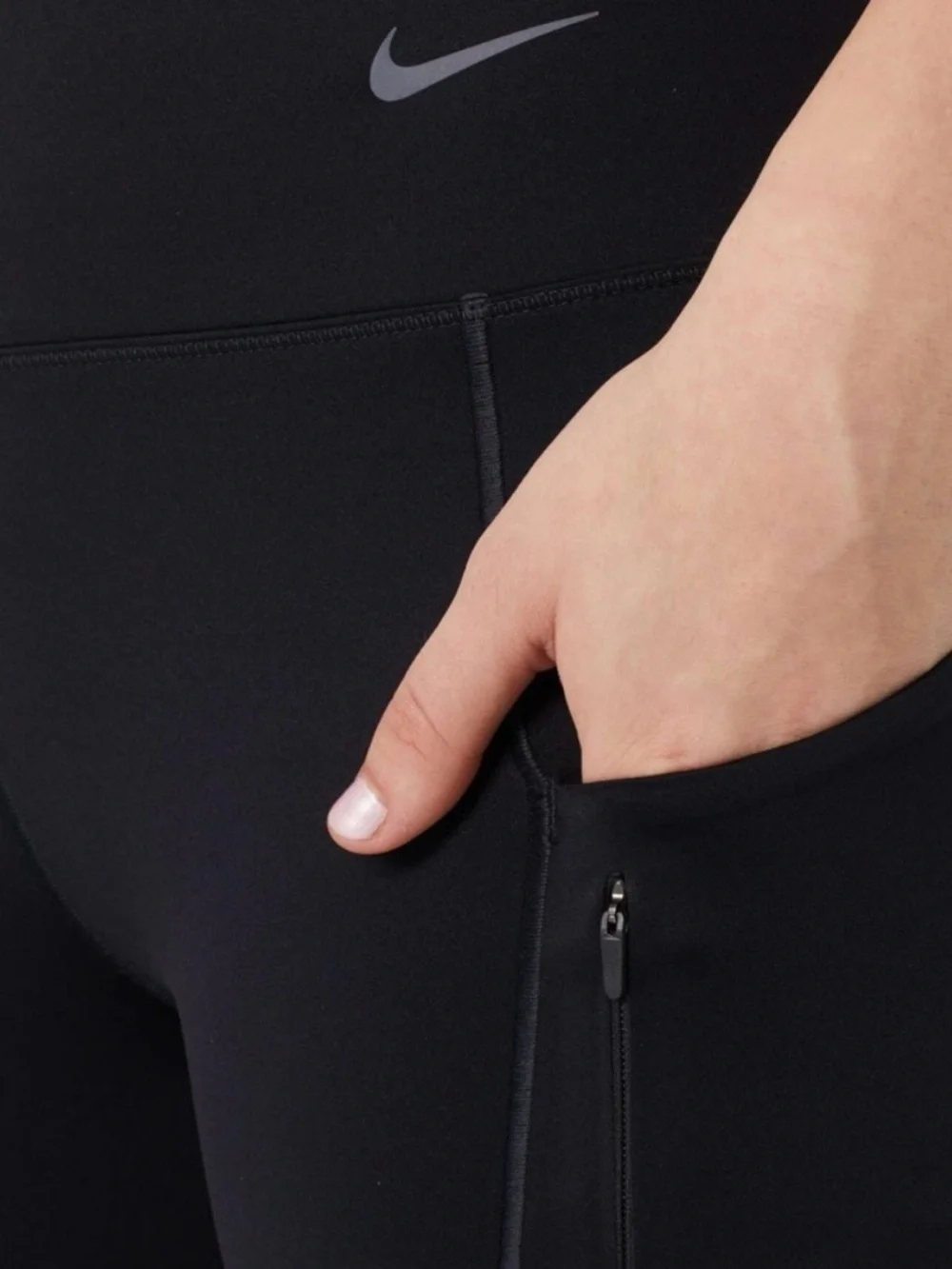Nike Women's Black High-Waist Bike Shorts
